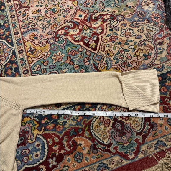 Free People Andi Woven Criss Cross Long Sleeve Tunic Small Tan Linen Blend - Picture 9 of 10